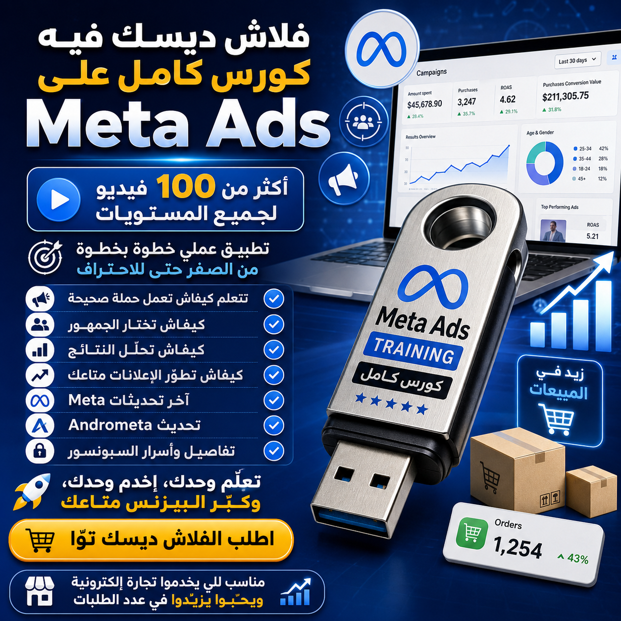 فلاش تعلم Meta Ads