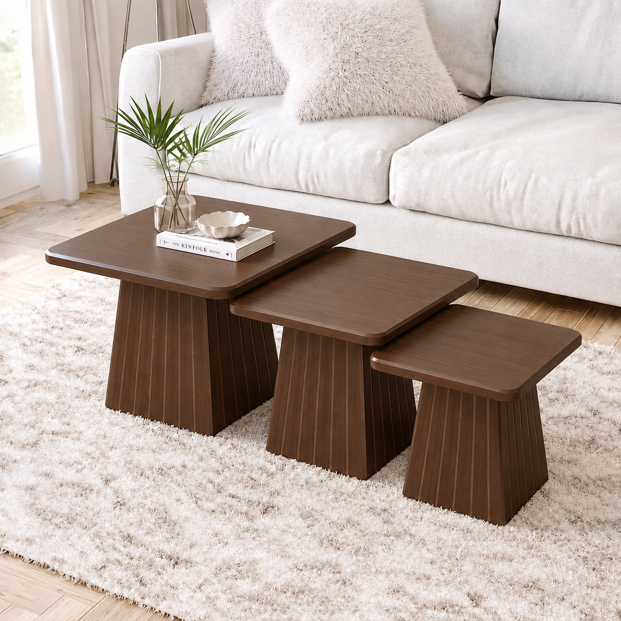 Ensemble de 3 tables